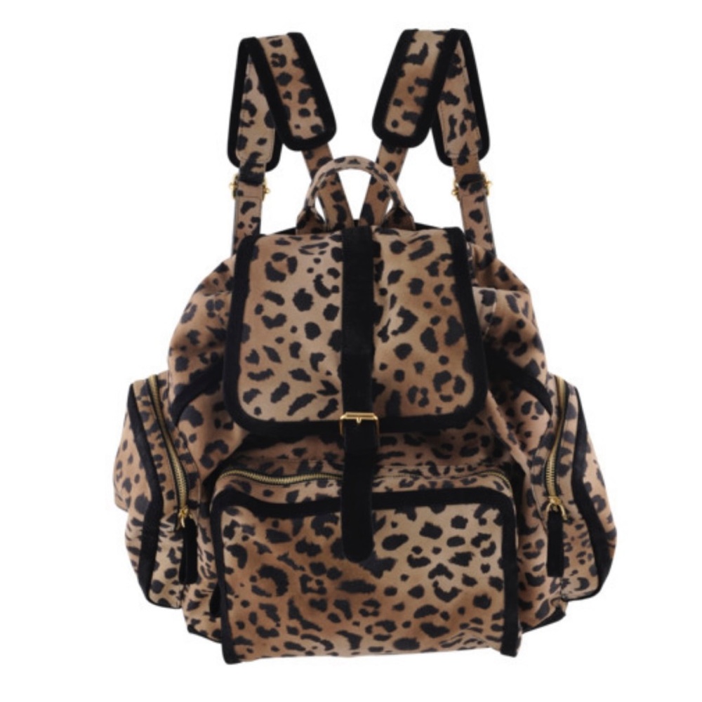 Pierre Hardy leopard suede backpack new without tags